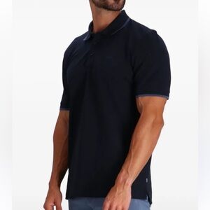 Hugo Boss Navy Blue Polo Shirt Classic Short Sleeves